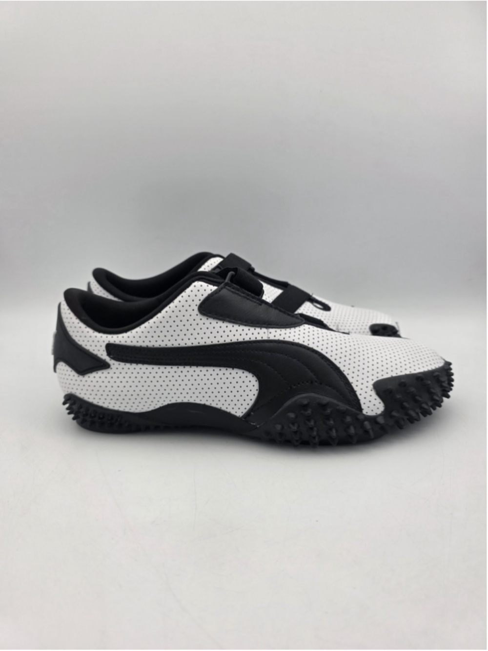 Puma Mostro Perforated Leather Pack Men’s Sneakers White Black Size 10 397331-01
